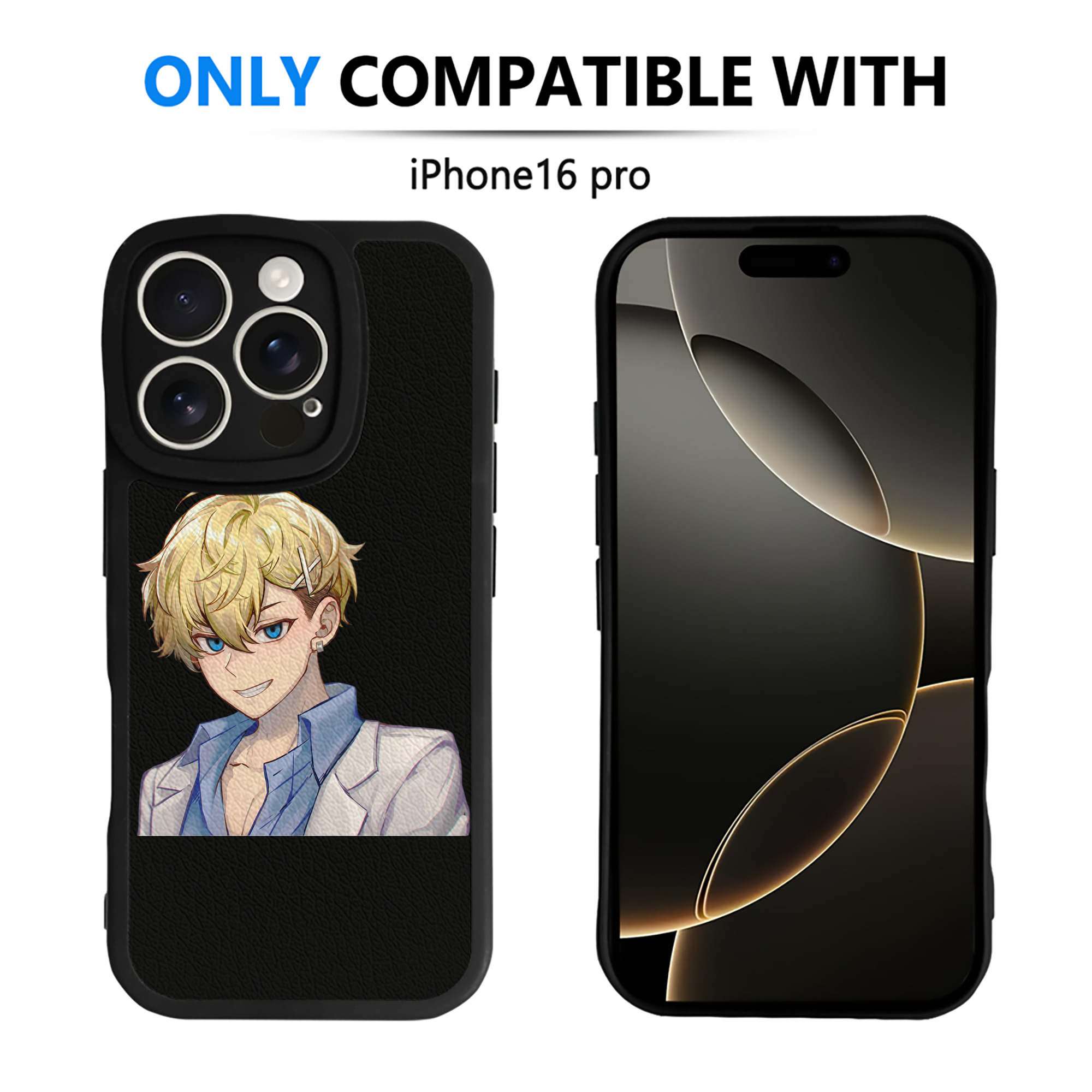 （画像用） 東京リベンジャーズ Tokyo Revengers 【iPhone 16シリーズ対応】シリコンスマホケース（レザー調） 材質：シリコン